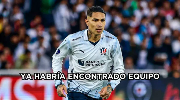 Paolo Guerrero con la camiseta de Liga de Quito.