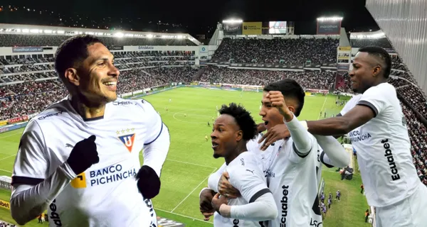 Paolo Guerrero ordena el ataque en Liga de Quito