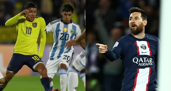 Para que sigan sufriendo en Argentina, ponen a Kendry Páez al nivel de Lionel Messi