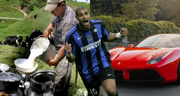 Pasó de vender leche a compartir cancha con uno de los mejores delanteros brasileños