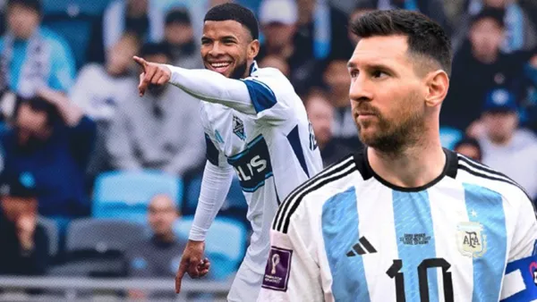 Pedro Vite y Lionel Messi