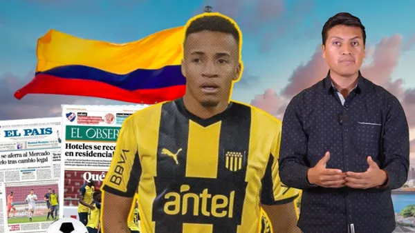 Peñarol presentó a Byron Castillo como colombiano al principio