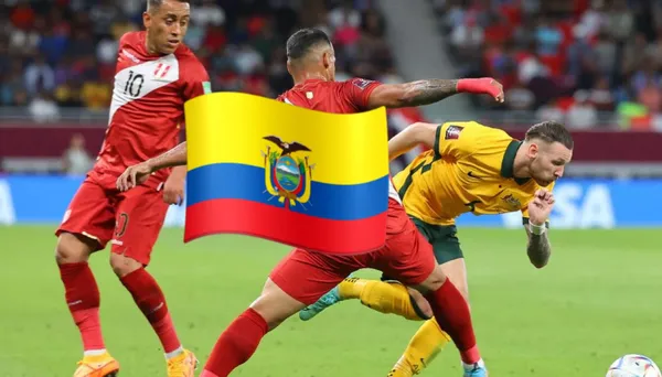 Perú se jugaba la clasificación al Mundial de Catar y se vio la bandera Ecuador flamear en el estadio