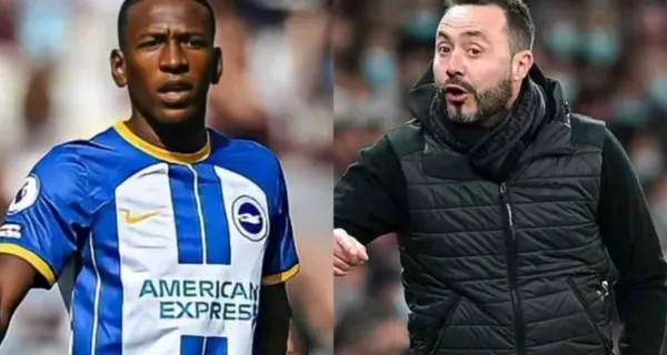 Pervis Estupiñán fue de los puntos más altos que tuvo el Brighton ante Leicester City