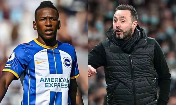 Pervis Estupiñán jugó nada más un tiempo con el Brighton, pero fue el peor error de Roberto Di Zerbi