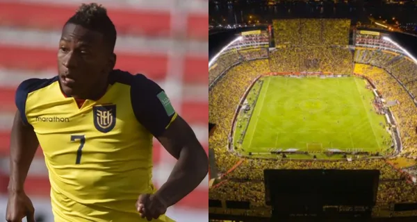 Pervis Estupiñán en los primeros 45 minutos dejó claro que es el lateral izquierdo de la Selección Ecuatoriana y no debe ser cambiado, y los hinchas aunque lo llegaron a resistir en Guayaquil lo terminaron aplaudiendo