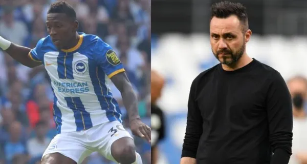 Pervis Estupiñán salió a pasear y le ganaron la posición. La jugada terminó en gol y el entrenador del Brighton no lo dejó pasar por alto