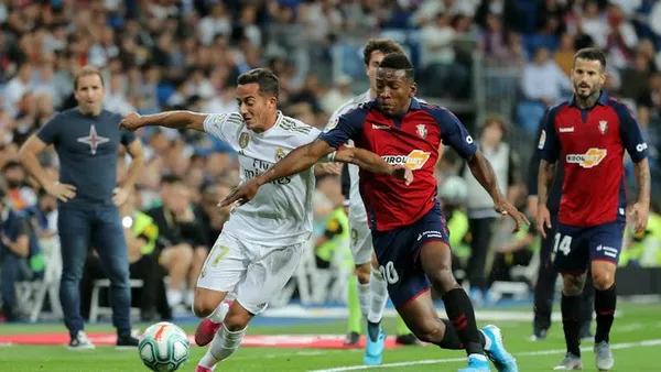 Pervis jugó con el Osasuna ante el Real Madrid