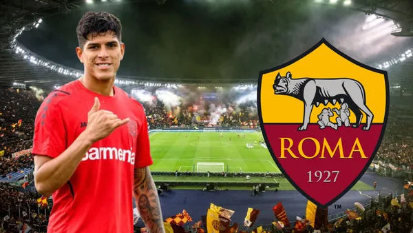 Piero Hincapié en el Stadio Olimpico de Roma (Foto tomada de: Roma/Piero Hincapié/Wikipedia)