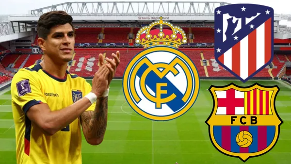 Piero Hincapié es buscado en España l Foto tomada de: Diario AS/Balón Latino/Wikipedia/Atlético de Madrid