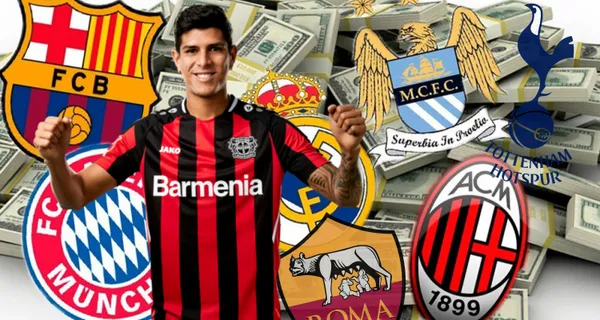 Piero Hincapié está en órbita de equipos importantes que son considerados los más valiosos del mundo