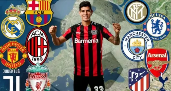 Piero Hincapié está pasando por un gran momento en el Bayer Leverkusen y se tiene confianza cuando lo requiera uno de los grandes