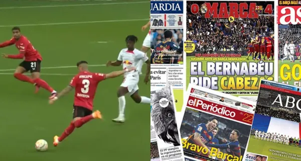 Piero Hincapié estuvo cerca de marcar su primer gol en la Bundesliga y así lo destaca la prensa española