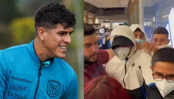 Piero Hincapié estuvo en un centro comercial de Guayaquil, pero la gente se alborotó cuando lo vio