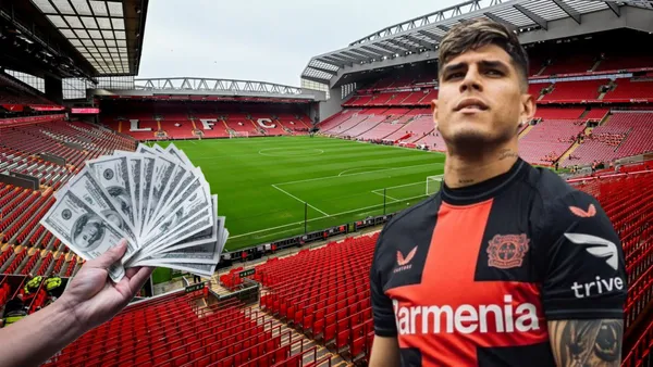 Piero Hincapié (Foto tomada de: Liverpool/Bundesliga/Metro)