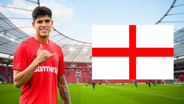 Piero Hincapié (Foto tomada de: Wikipedia/Bayer Leverkusen/Inglaterra)