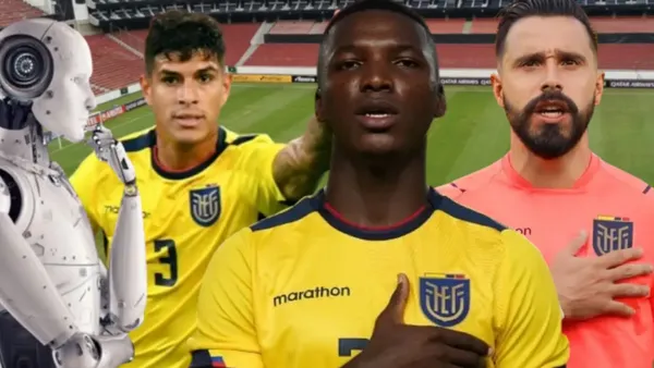 Piero Hincapié, Hernán Galíndez y Moisés Caicedo (Foto tomada de: Primicias/Moisés Caicedo/La Tri/Transfermarkt/JVS)