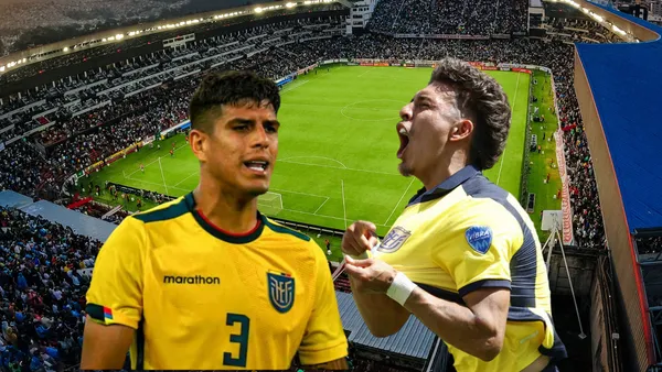 Piero Hincapíé, Jeremy Sarmiento. Foto tomada de: El Universo/Instagram