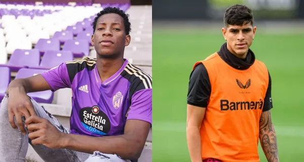 Piero Hincapié no para de jugar en el Bayer Leverkusen, en cambio Gonzalo Plata no ha ganado la titularidad en Real Valladolid