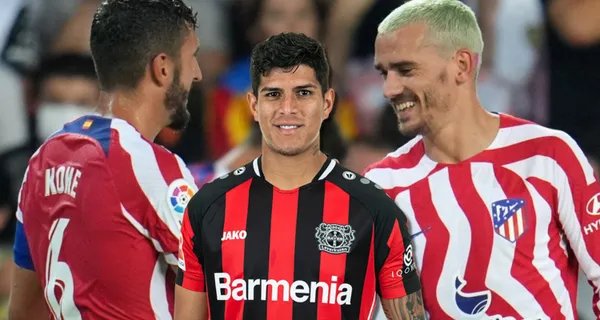 Piero Hincapié jugó un gran partido entre Atlético Madrid y Bayer Leverkusen y un jugador lo felicitó en camerinos por hacerles tan buen partido