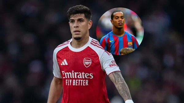 Piero Hincapié-Ronaldinho / Foto: Infobae