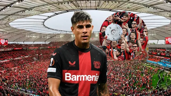 Piero Hincapié triste, hinchas del Bayer Leverkusen. Foto tomada de: Gamavisión/El Desmarque