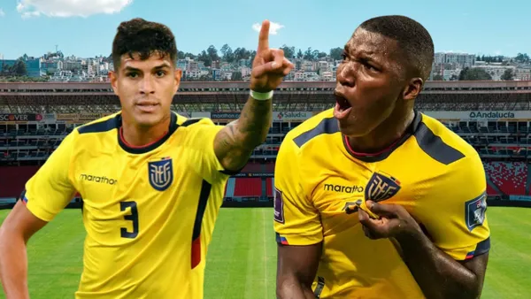 Piero Hincapié y Moisés Caicedo (Foto tomada de: Liga de Quito/AFP/Transfermarkt)