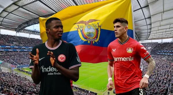 Piero Hincapié y Willian Pacho protagonizaron un duelo de ecuatorianos en Alemania