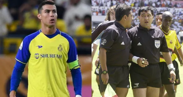 Polémico partido en Arabia que terminó sonriendo Cristiano Ronaldo y recordó al Liga de Quito vs Barcelona SC que pitó Moreno