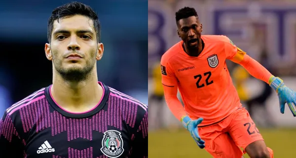 Raúl Jiménez no le pudo hacer gol a Alexander Domínguez en el Ecuador ante México