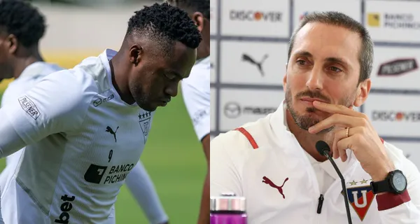 Renato Ibarra está en condiciones de tomar la banda derecha de Liga de Quito, pero Luis Zubeldía no le dio la confianza de arrancar de titular