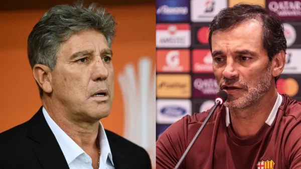 Renato Portaluppi le dio cátedra a Fabián Bustos de como debe portarse un director técnico