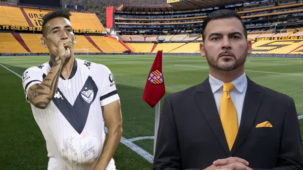 Ricardo Centurión y Antonio Álvarez (Foto tomada de: Barcelona SC/Vélez/API)