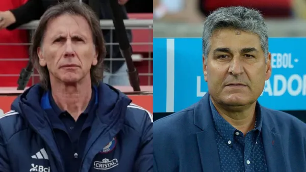 Ricardo Gareca y Santiago Escobar / Foto: RÉCORD