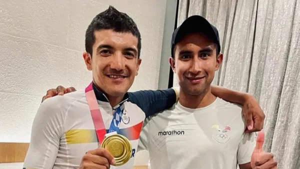 Richard Carapaz y Jhonatan Narváez / Foto: El Comercio