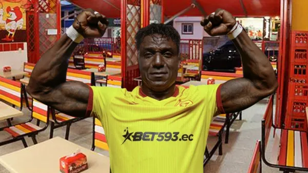 Roberto Ordóñez celebrando, restaurante de fondo. Foto tomada de: Hotel Hacaritama Colonial/Revista Winner