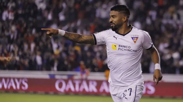 Rodrigo Aguirre, delantero de Liga de Quito, se destapó con un póker que ya sumó más que Álvez en la temporada