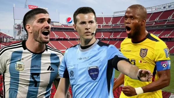 Rodrigo De Paul, Andrés Matonte y Enner Valencia (Foto tomada de: Wikipedia/Primicias/EFE/LU19)