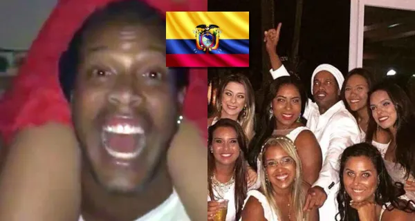 Ronaldinho está en el país para un partido de exhibición y mira dónde lo captaron