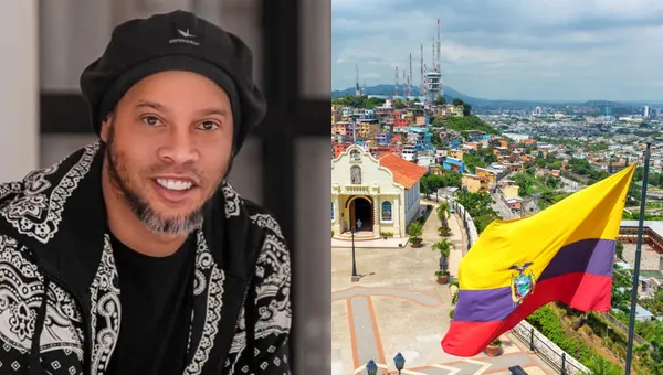 Ronaldinho llegó al país como imagen de una empresa privada que trabaja en conjunto con la Liga Pro