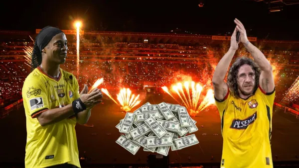 Ronaldinho y Carles Puyol / Foto de: El Futbolero Ecuador