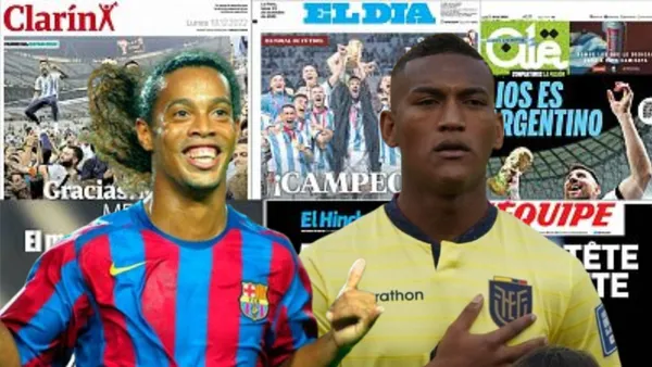 Ronaldinho y Carlos Gruezo