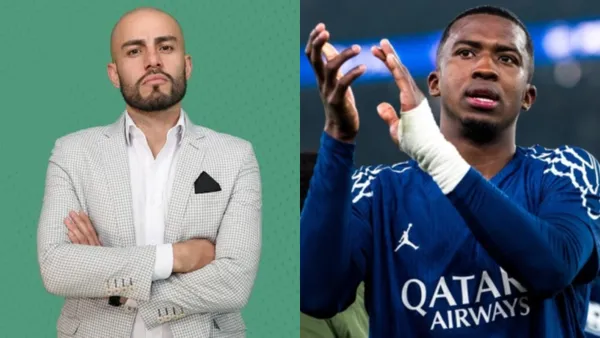 Samuel Vargas-Willian Pacho / Foto: Infobae