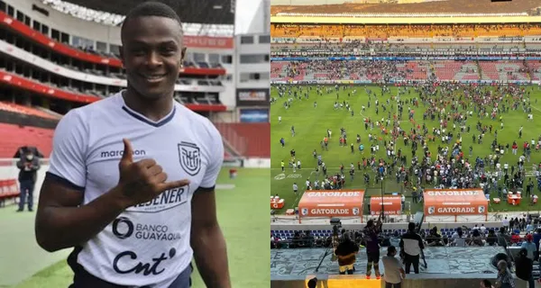 Se filtró la foto del ecuatoriano mientras se producía la batalla campal entre los hinchas de Querétaro y Atlas