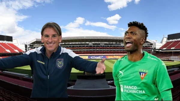 Sebastián Beccacece y Alexander Domínguez / Foto de: El Futbolero Ecuador
