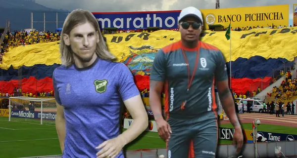 Sebastián Beccacece y Antonio Valencia / Foto: El Telégrafo