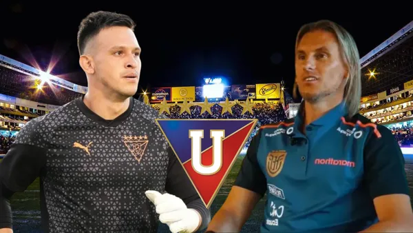 Sebastián Beccacece y Gonzalo Valle (Foto tomada de: Liga de Quito/La Tri/Wikipedia)