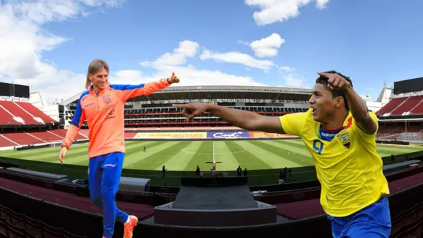 Sebastián Beccacece y Jefferson Montero / Foto de: El Futbolero Ecuador