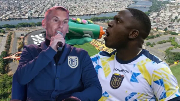 Sebastián Beccacece y Moisés Ramírez (Foto tomada de: Barcelona SC/API/La Tri)