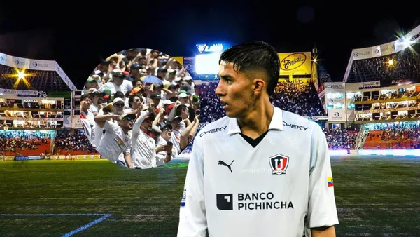 Sebastián González, hinchada Liga de Quito. Foto tomada de: LDU/Segmento Futbol